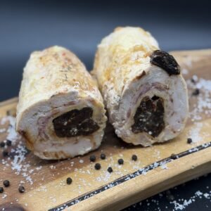 Arrollado de pollo agridulce
